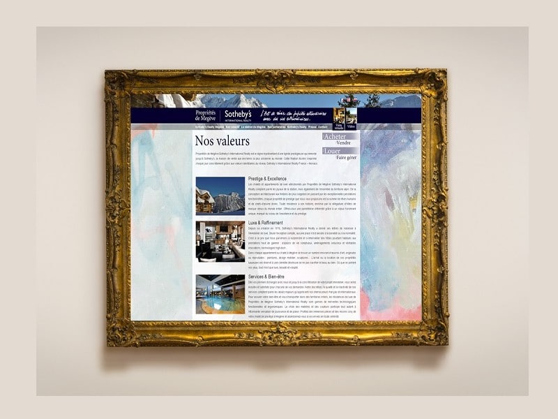 Site web immobilier de luxe SEO