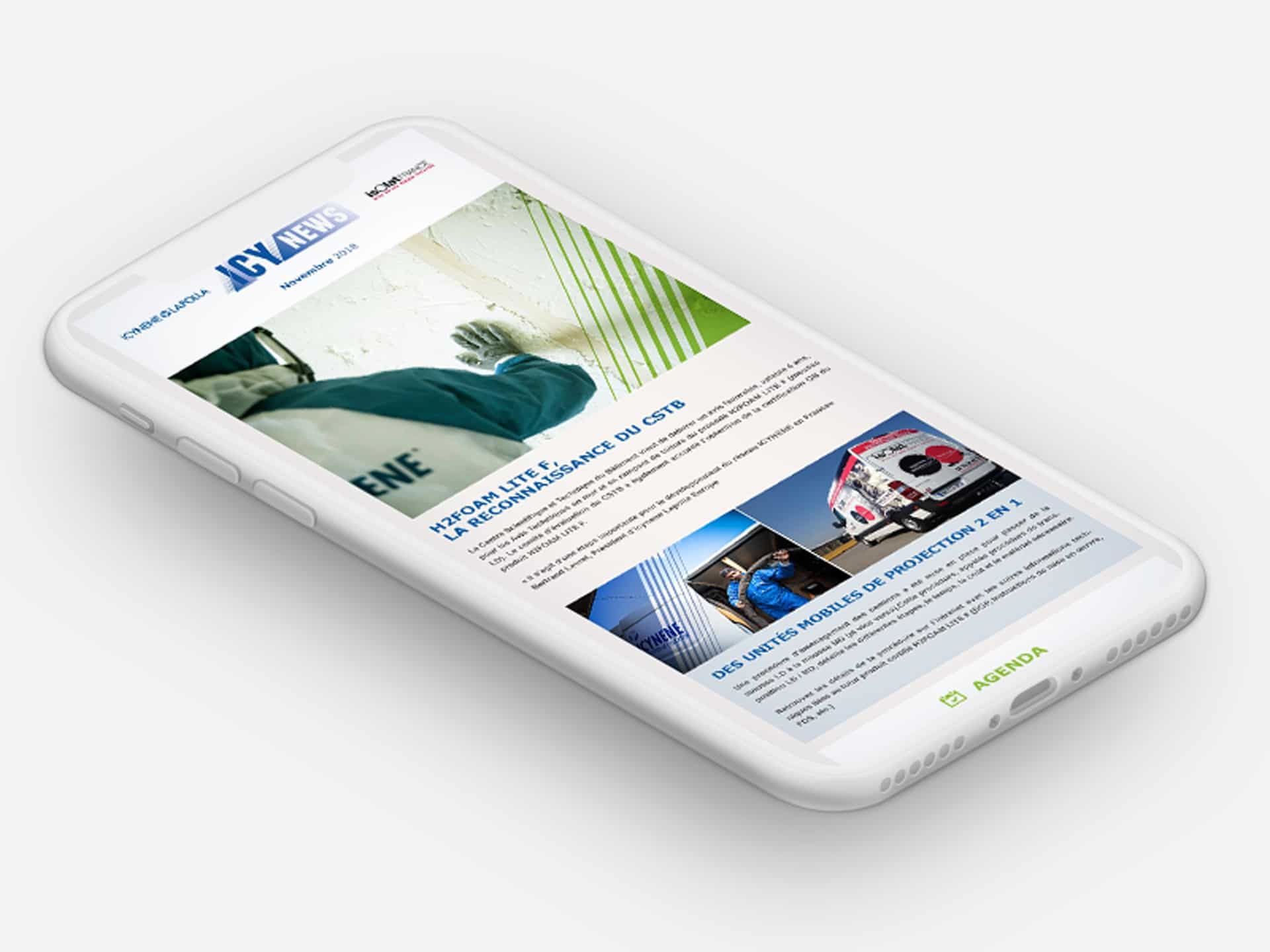 Newsletter de l’entreprise ICYNENE
