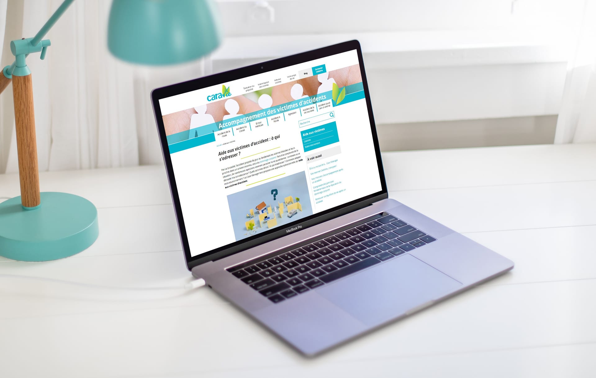 Réalisation du site web de CARAVie